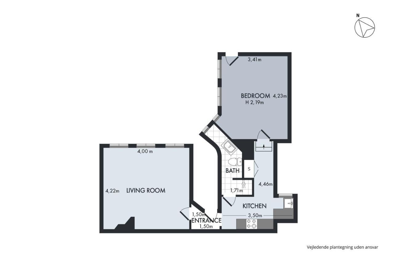 Sanders Central - Cute One-bedroom In The Middle Of It All Lejlighed København